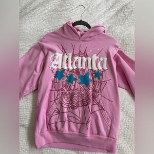 Sp5der Atlanta Pink Hoodie